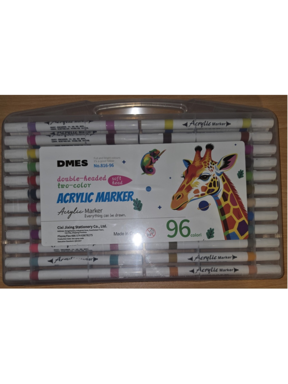 DMES 96-Piece Double-Headed Acrylic Marker Set, One Size, Multicolor